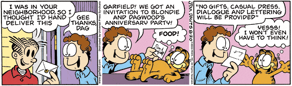 Doesn't it look like it should read, 'Gee thanks, Dawg'?